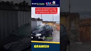 Olha O Resultado Da Chuva Com Granizo chuva temporal acidente