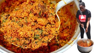 EGUSI SOUP WITH 3 VEGETABLES ! How To Cook Egusi Soup