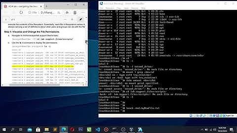 4.5.4 lab-navigating the linux filesystem and permission settings