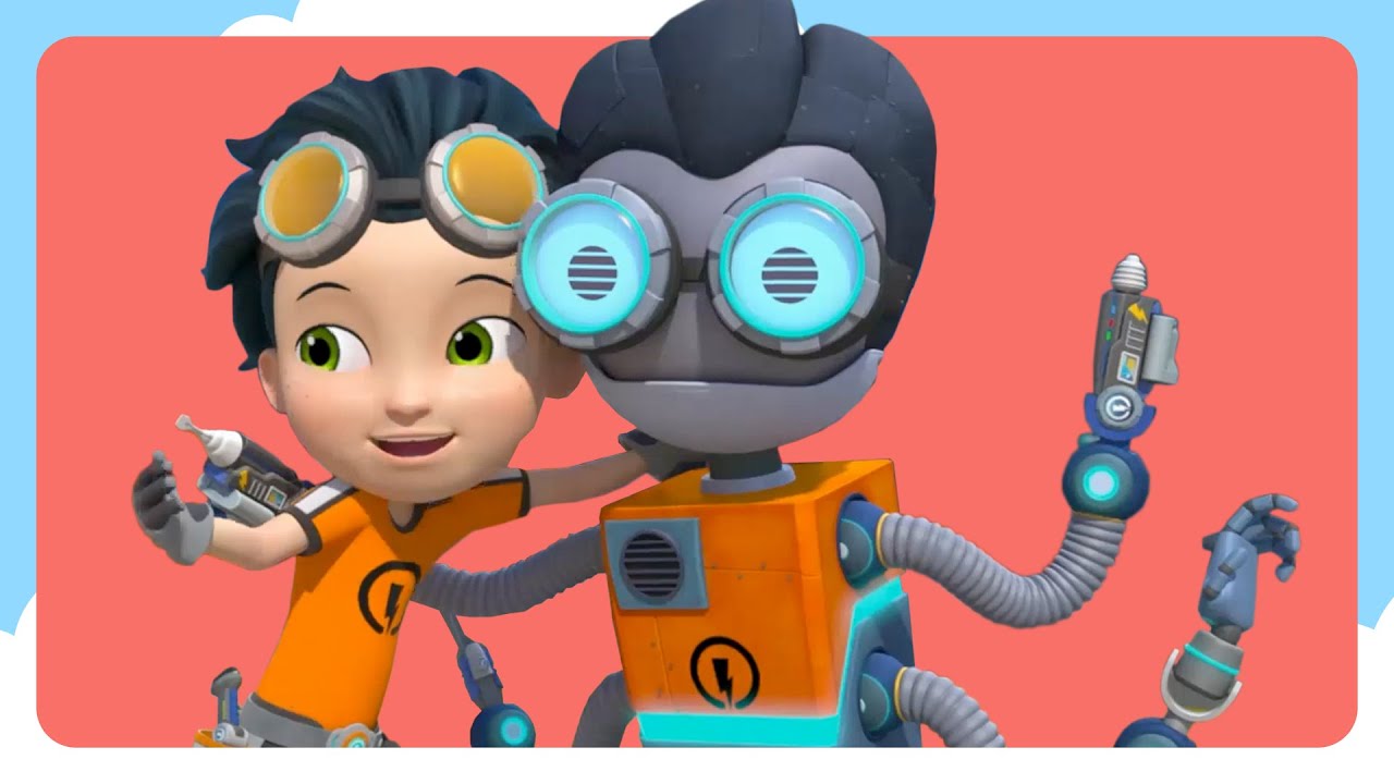Rusty Builds a Robot | Spin Kids Cartoon | Rusty Rivets - YouTube