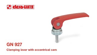 Clamping levers with eccentrical cam GN 927