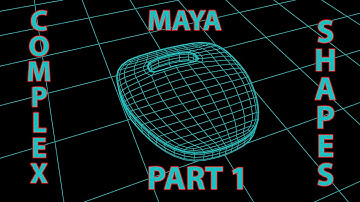 How to Model Complex Shapes in Maya Part1 - Beginners Tutorial