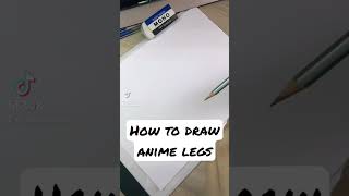 How to draw anime legs #shorts