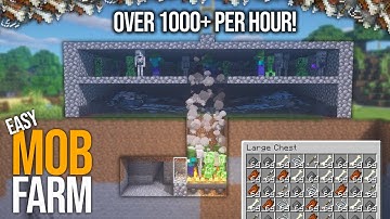 Simple Mob farm | Zombie, Skeleton, Creeper, Spider Farm