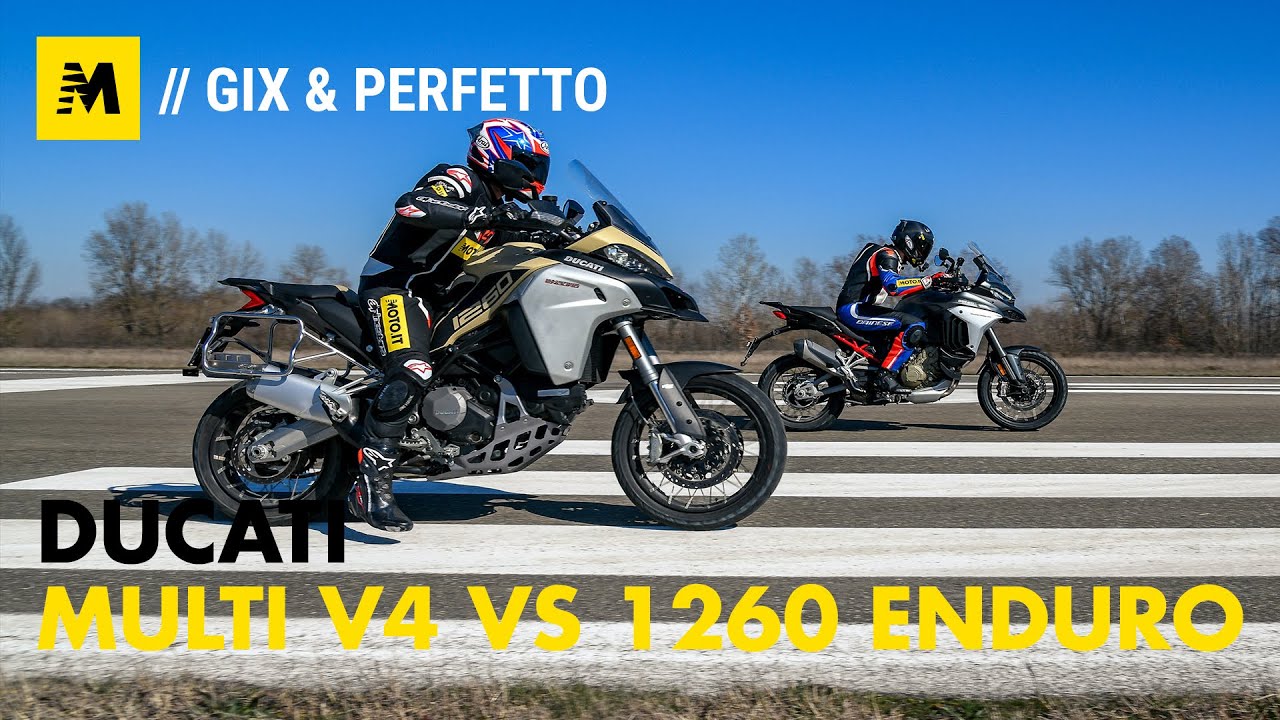 Ducati Multistrada V4 vs 1260 Enduro. TEST completo strada, offroad e  pista! [ENGLISH SUB] - YouTube