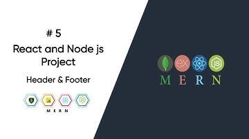 React and Node.js Project Part 5 - Header and Footer | Create Header and Footer using React js