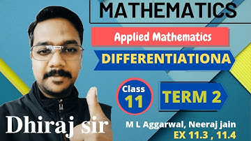 applied mathematics//class 11// Differentiation ex 11.3,11.4
