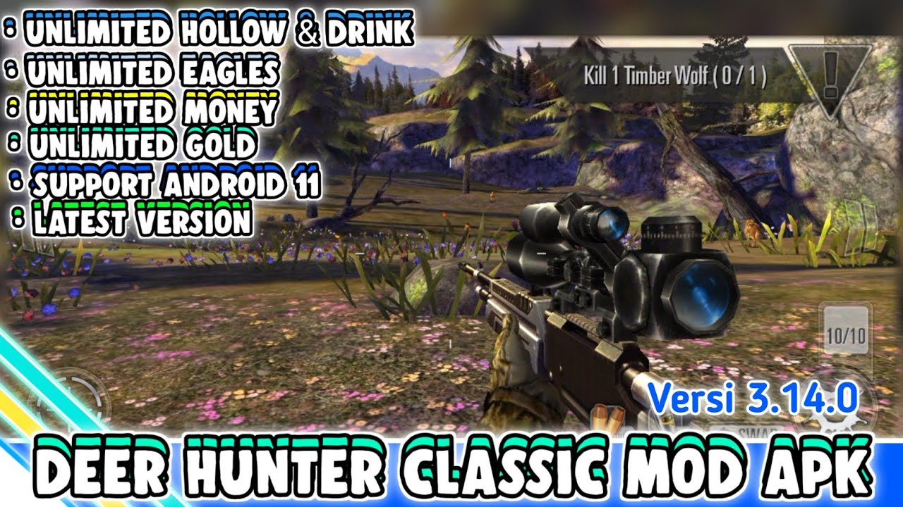 DEER HUNTER CLASSIC MOD APK TERBARU SUPPORT ANDROID 11 YouTube