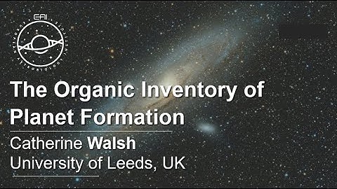 EAI-Seminars Series: The Organic Inventory of Planet Formation