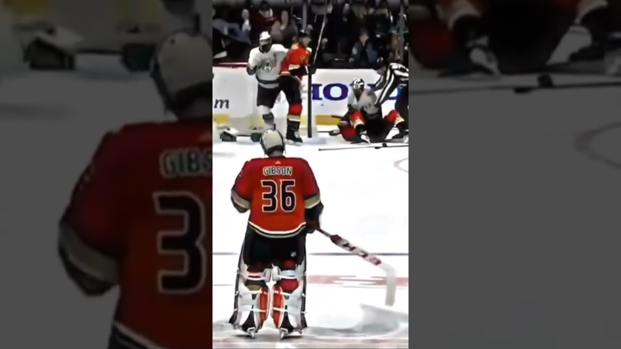 Could’ve been a goalie fight at center ice 😳 (Gibson edit)