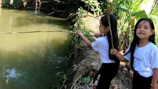 Bapak mancing di rumah aja ya.. Intan pingin mancing bareng sama bapak gondrong