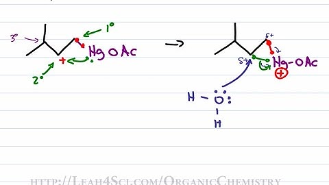 Oxymercuration Demercuration Reduction - Alkene Reaction Mechanism by Leah Fisch