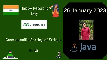 Case-specific Sorting of Strings ||GFG POTD || Hindi  || Live coding || Dry Run