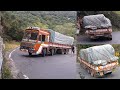 omg😱😱😱!!! Heavy Load Truck !!! Risky To Handle Ghat Section