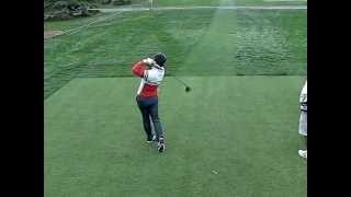 Y.E Yang, PGA Tour Driver Swing Down Line @ 300 fps shot with Casio EX-F1 Camera