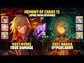 E0S1 Mydei True DMG &amp; E0S1 Anaxa Hypercarry - Memory Of Chaos 12 - Honkai: Star Rail 3.3