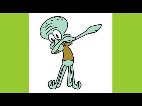 Squidward Dabbing Etsy