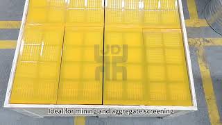 Schenck PU screen panel, high performance, long service life, low maintenance!