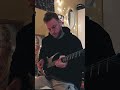 practicing solo on electric guitar over Out of the dark by Falco