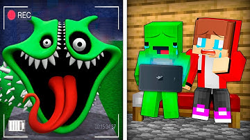 JJ and Mikey Got ROBLOX HUNGRY WORM PHASE 3 on a Hidden Camera in Minecraft - Maizen