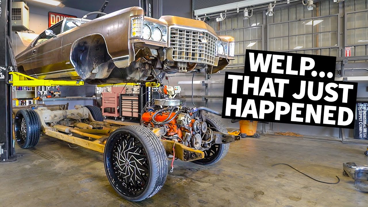 Donk Gets Split in Two. And Our Big Block Crate Motor Arrives! YouTube
