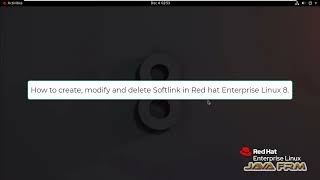 How to create, modify and delete Soft link in Red hat Enterprise Linux 8 screenshot 2