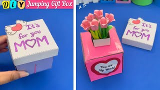 Best diy Mother’s Day gift idea 2023 / jumping gift box making / paper craft / mothers day crafts