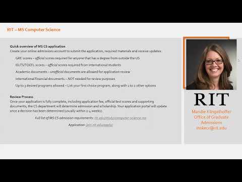 A super QUICK overview of the Masters of Computer Science application process
