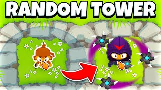 Who can get further with RANDOM TOWERS! (BTD 6)