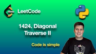 LeetCode 1424  Diagonal Traverse II | python