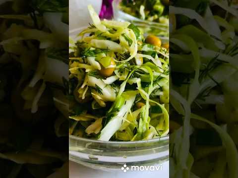 Самый простой салат из молодой капусты #капуста #салатизкапусты #салатизсвежейкапусты