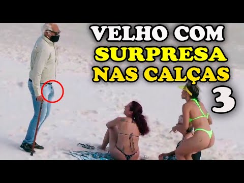 VELHO COM SURPRESA NA PRAIA #3