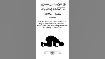 إِنما يؤمن بآياتنا الذين إِذا ذكروا بها خروا سجدا_سورة السجدة_الدوسري #quran #islam #ياسر_الدوسري