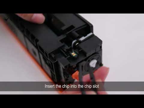 How to remove the chip of HP 206X (W2110X) Toner Cartridge (with gluded) - video from V4ink