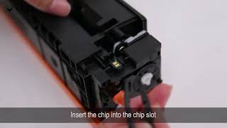 How to remove the chip of HP 206X (W2110X) Toner Cartridge (with gluded)