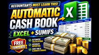 Automated Cashbook and Cash Register in Advance Excel Using sumifs Function screenshot 5