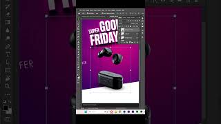 Design Product Sale Poster in Photoshop #shorts #youtubeshorts #viral