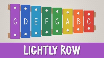How to play Lightly Row on a Xylophone - Easy Songs - Tutorial