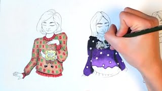 The Ugly Christmas Sweater Drawing CHALLENGE