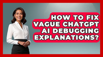 How To Fix Vague ChatGPT AI Debugging Explanations? - Learning To Code With AI