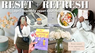 *intense* MONTHLY RESET | prepping for April, productive home refresh, test tips &amp; spring reset
