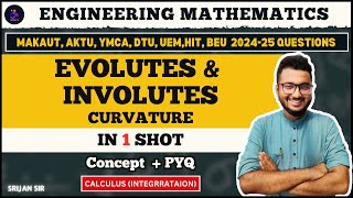 Evolute | Involute | Curvature | One Shot | PYQ | Calculus (Integration) Profile