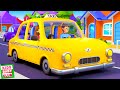 Taxi Time Sing Along  Wheels On The Taxi Nursery Rhyme for Babies