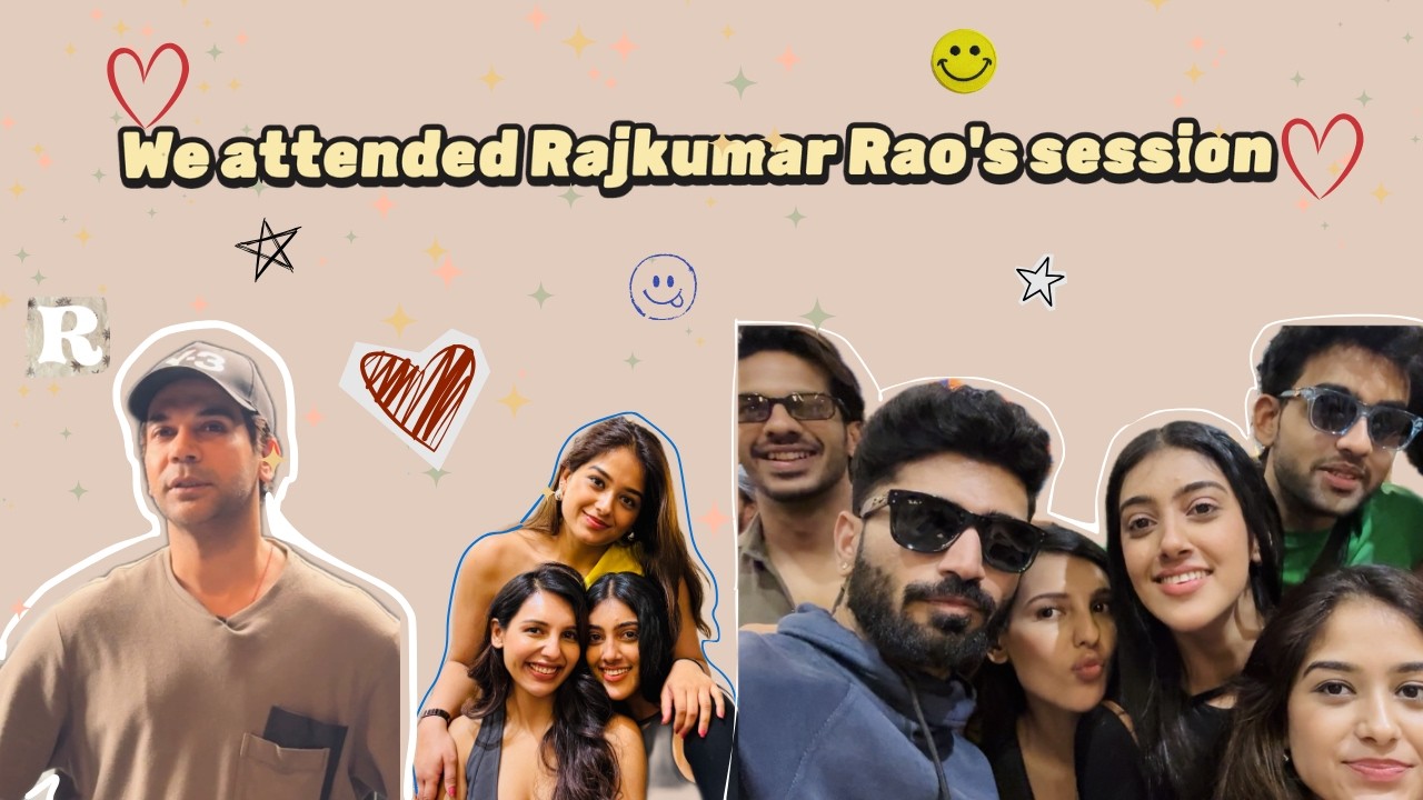 We attended Rajkumar Rao's session for Actors⭐️