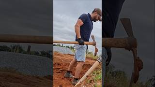 Fundação de casa (preparação base )#pedreiro #obra #acabamento #piso #construcaocivil #obras