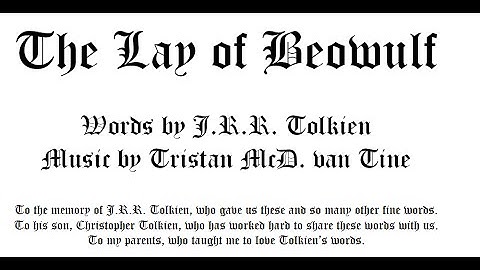 The Lay of Beowulf (unaccompanied) (old recording)