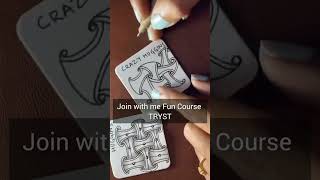 Tangle Repertoire - CRAZY HUGGINS Join with me a Fun Series Magical Stars Now on My YouTube Channel