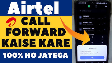 Airtel Ka Call Forwarding,Divert Kaise Karen | Airtel Ka Call Forwarding Code