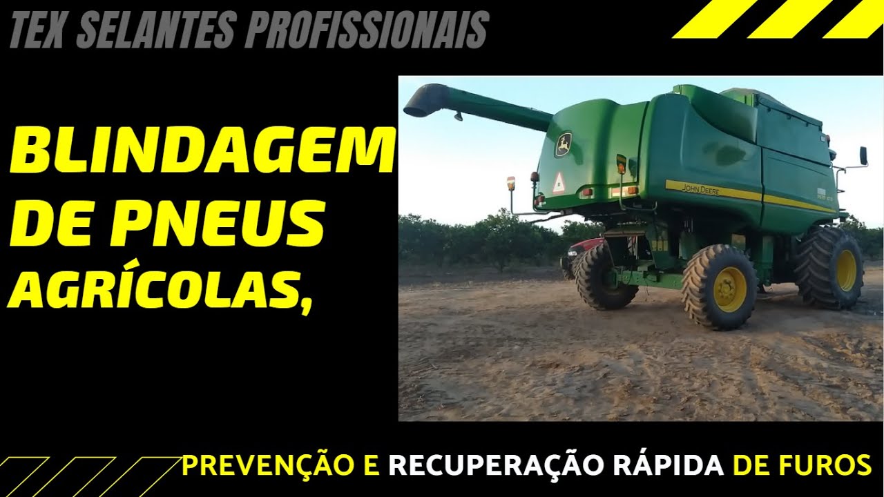 Vídeo: Blindagem de pneu agrícola com selante de pneu da TEX Selantes Profissionais