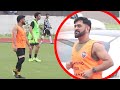 Captain Cool MS Dhoni With His New Hairstyle &amp; Beard Look Playing Football With Bollywood Stars !